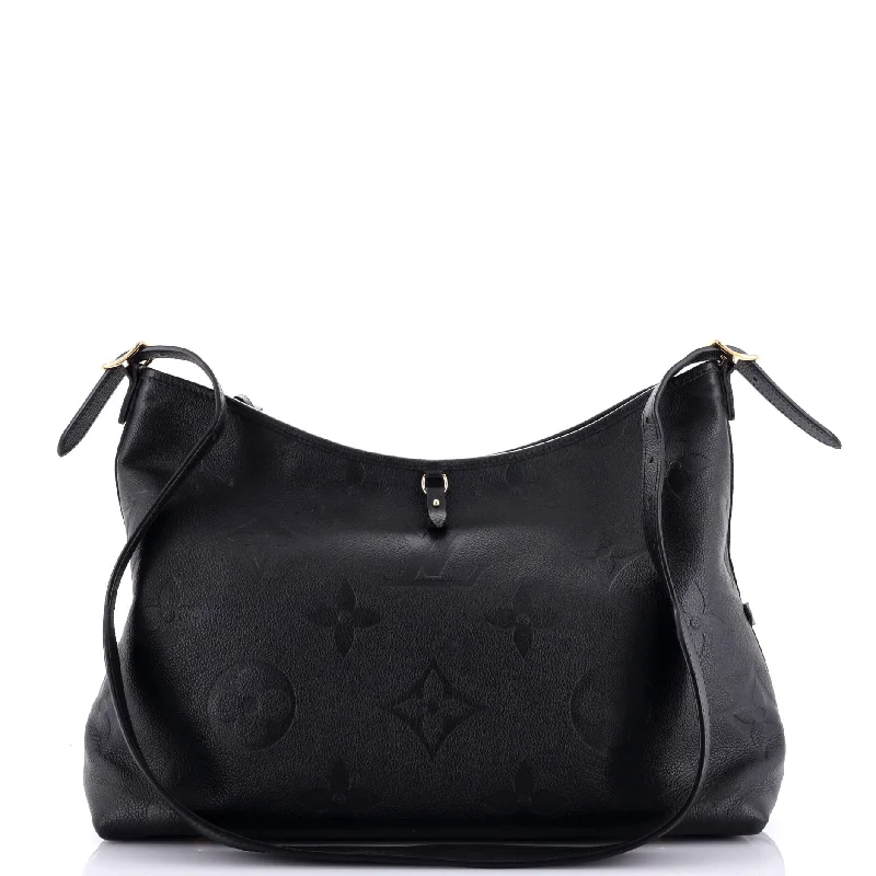 Vegan leather hobo bag for eco - conscious consumersCarryAll Hobo Monogram Empreinte Giant MM