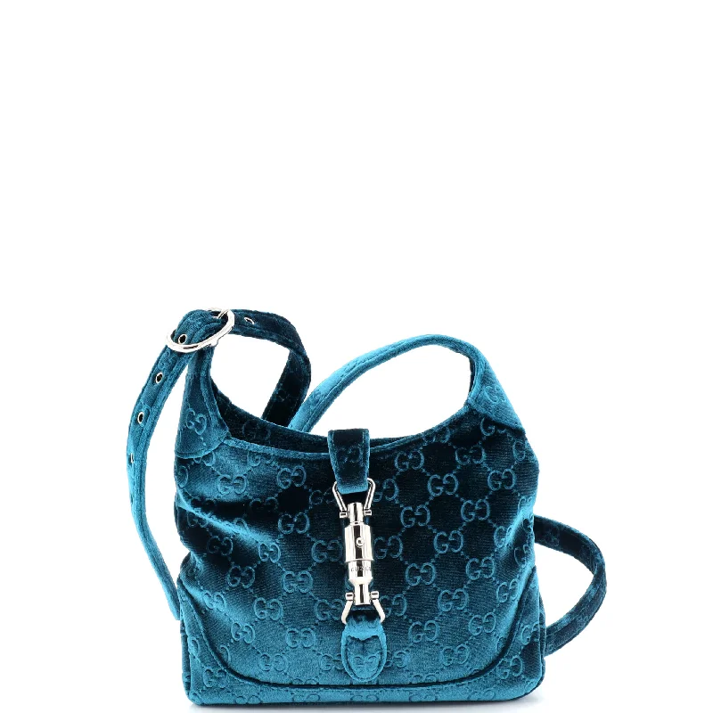 Plus - size hobo bag with a roomy interior for carrying essentialsJackie 1961 Hobo GG Velvet Small