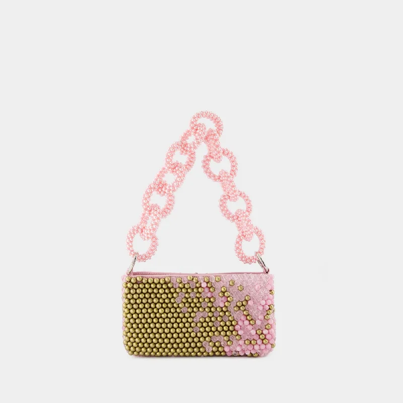 Quilted hobo bag with a diamond pattern for a classic aestheticHobo Bag - Germanier - Multi - Pearl