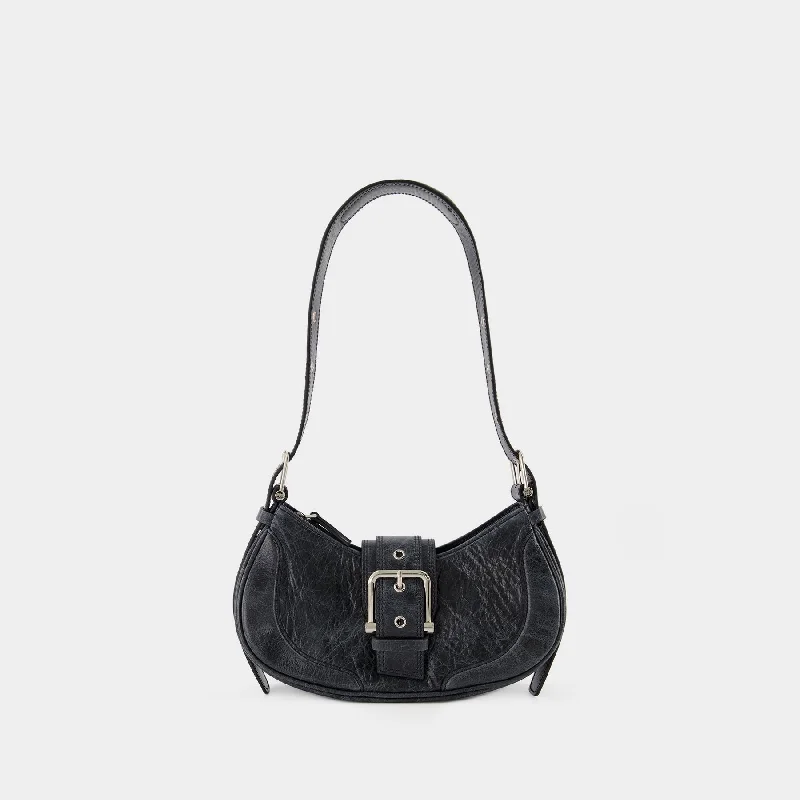 Plus - size hobo bag with a roomy interior for carrying essentialsHobo Brocle Hobo Bag - Osoi - Black - Leather