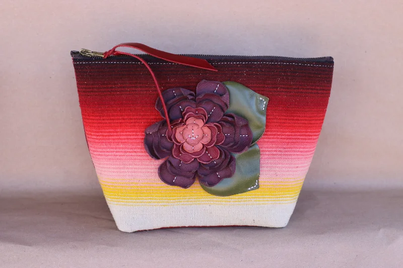 Makeup bag with a tassel or fringe detail for a bohemian vibeSerape Makeup Bag