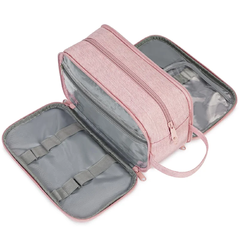 Makeup bag with a detachable pouch for easy sorting of itemsTraveling Dopp Kit Toiletry Bag - NW5205