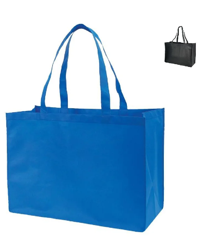 Metallic leather tote bag with a shiny finish for evening events50 ct Jumbo Non-Woven Polypropylene Grocery Tote Bags - GN48 - Pack of 50