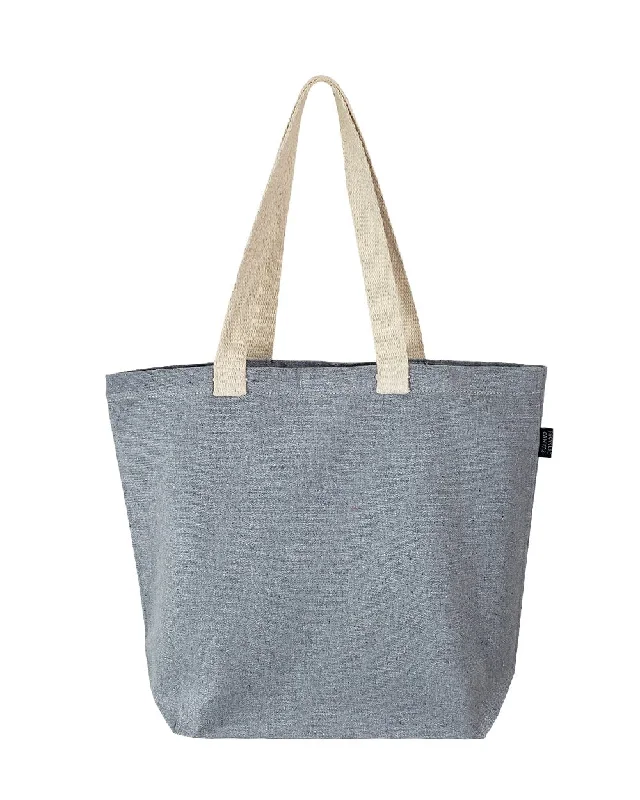 Tote bag with a hidden anti-theft pocket and RFID-blocking lining6 ct Large Size Recycled Shopping Tote Bag - By Bundle