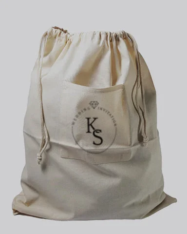 Suede tote bag in a soft pastel pink color for a feminine touchAffordable Drawstring Cotton Laundry Bags Customized - Personalized Laundry Bags With Your Logo - LBP