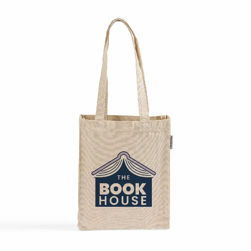 Tote bag with a detachable pouch for easy access to small itemsCotton Book Bags with Full Gusset / Small Tote Bag - Organic Tote Bags With Your Logo