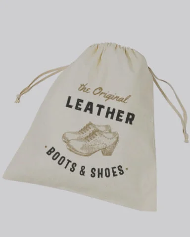 Laser-cut leather tote bag with a geometric pattern for a modern aestheticCustomized Cotton Shoe Bags - Personalized Shoe Bags With Your Logo - B160