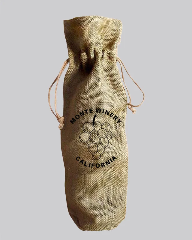 Waterproof nylon tote bag with a roll-top closure for outdoor useEco-Friendly Single Bottle Jute Wine Bags with Drawstring w/ Your Logo