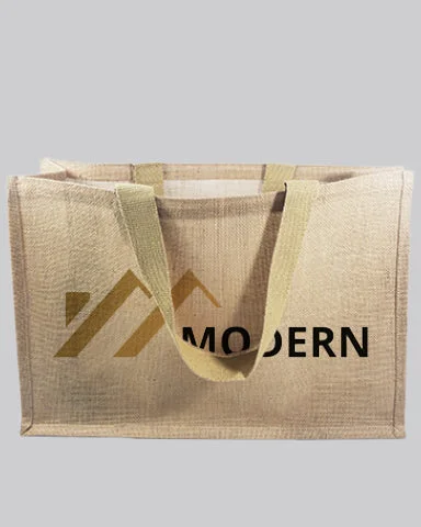 Plus-size tote bag with an extra-large capacity for carrying all essentialsExtra Large Jute Tote Bags Customized - Personalized Extra Large Jute Bags With Your Logo - TJ879