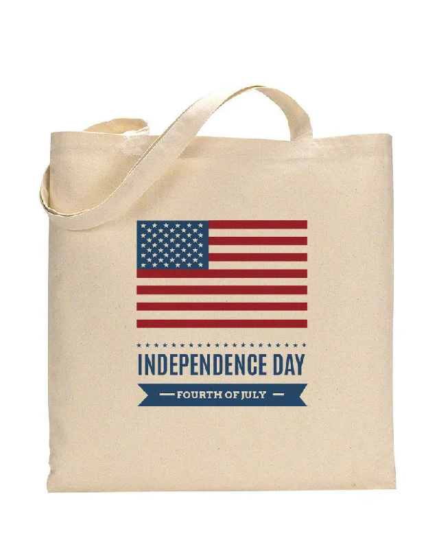 Tote bag with a detachable pouch for easy access to small itemsFlag of the United States Tote Bag - 4th Of July Tote Bags