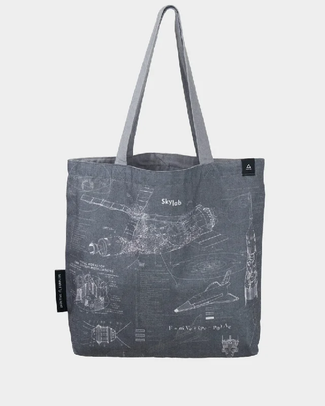 Convertible tote bag that can be worn as a shoulder or cross-body bagRocketry Canvas Shoulder Tote