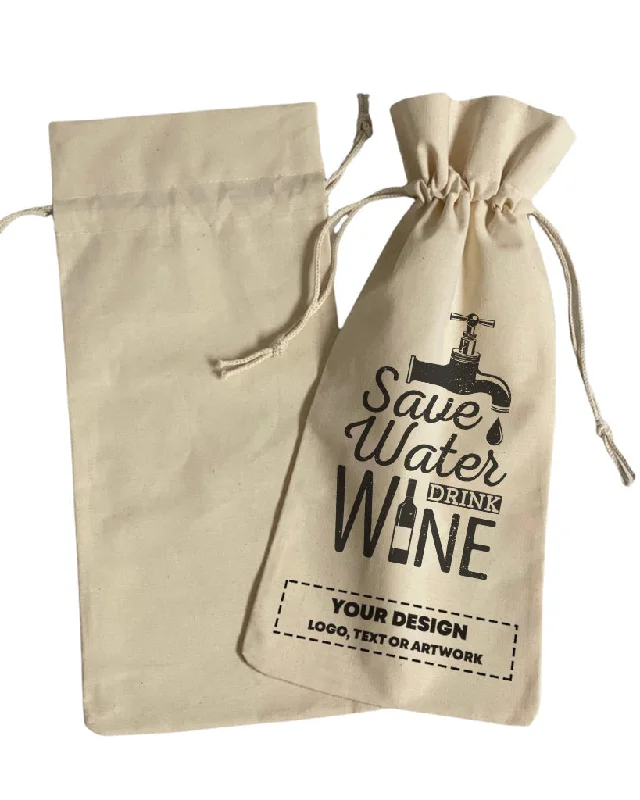 Color-blocked tote bag in bold primary colors for a fashion statementSave Water Drink Wine Design - Winery Tote Bags