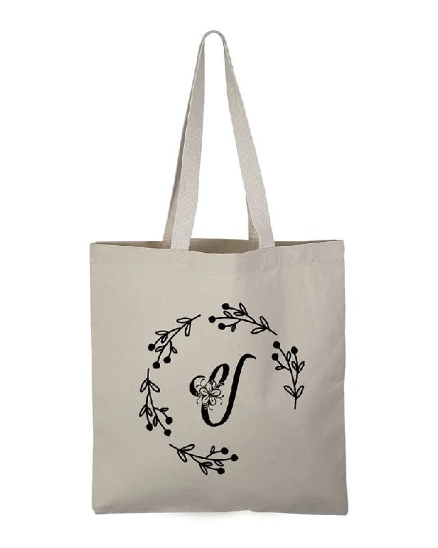 Plus-size tote bag with an extra-large capacity for carrying all essentials''V'' Letter Initial Canvas Tote Bag - Initials Bags