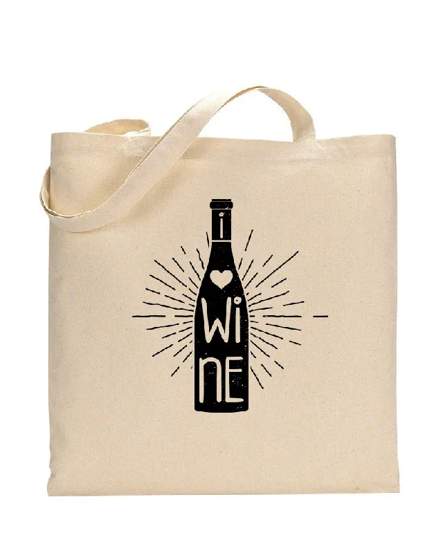 Women's leather tote bag with hand-stitched details and gold hardware for luxuryWine Love Design - Winery Tote Bags