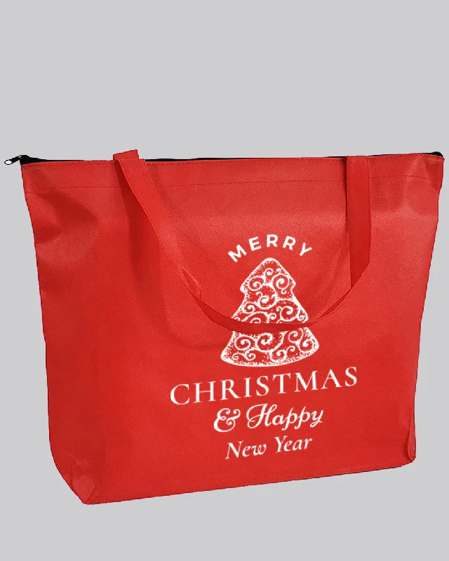 Waterproof nylon tote bag with a roll-top closure for outdoor useZippered Promo Convention With Your Logo - Promotional Gusset Tote Bags