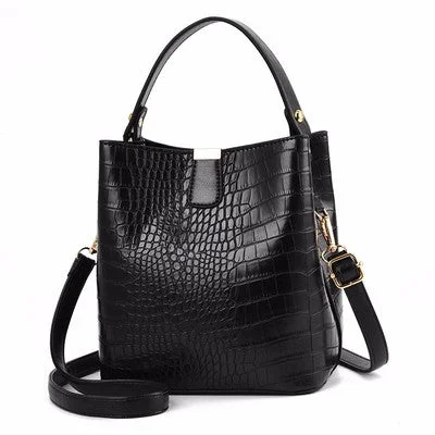 Vegan leather women's backpacks made from recycled materials2022 new Fashion shoulder bags crossbody women bags messenger Lady Alligator Pattern bucket handbags