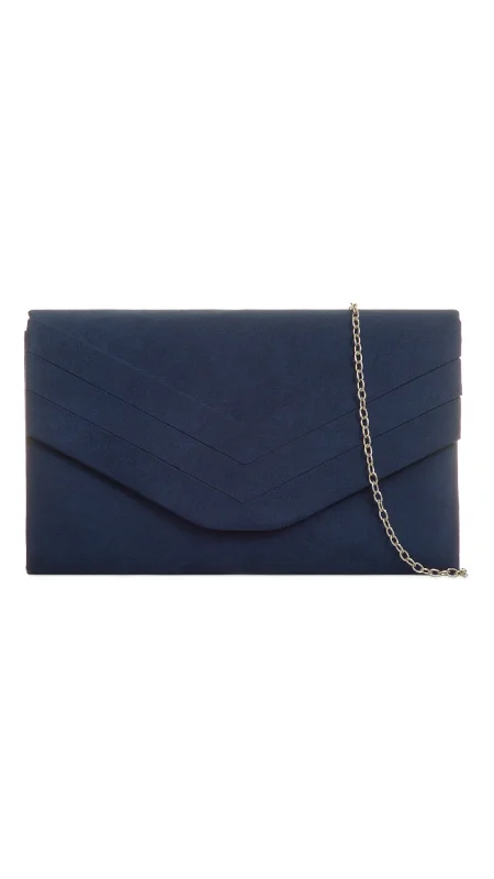 Crystal - encrusted clutch for a red - carpet eventAria Clutch-Navy