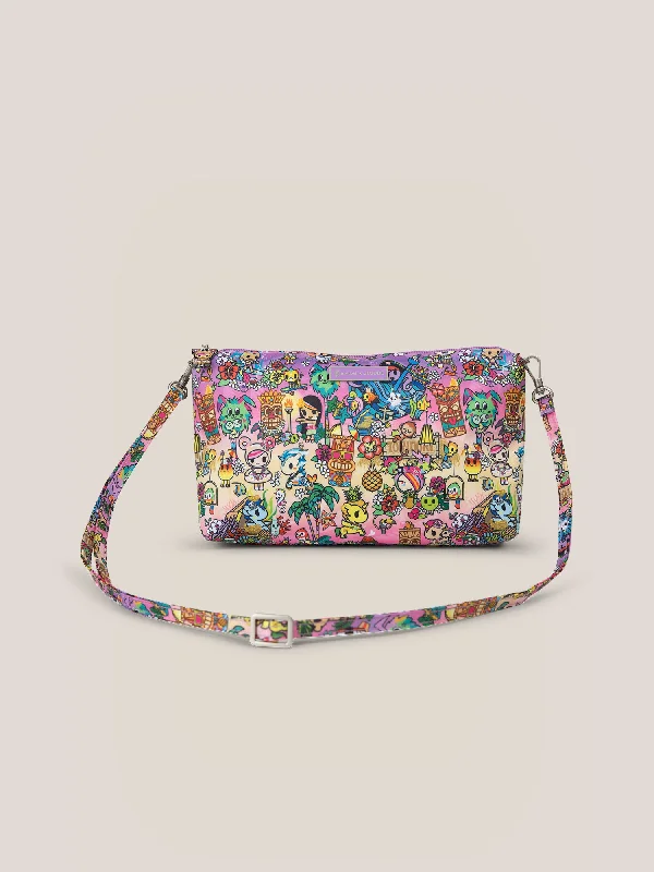 Metallic shoulder bag with a glittery finish for evening partiestokidoki Be Quick Clutch - toki tiki