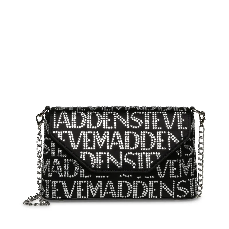 Metallic crossbody bag with a glittery finish for evening partiesBMADDEN BLACK MULTI