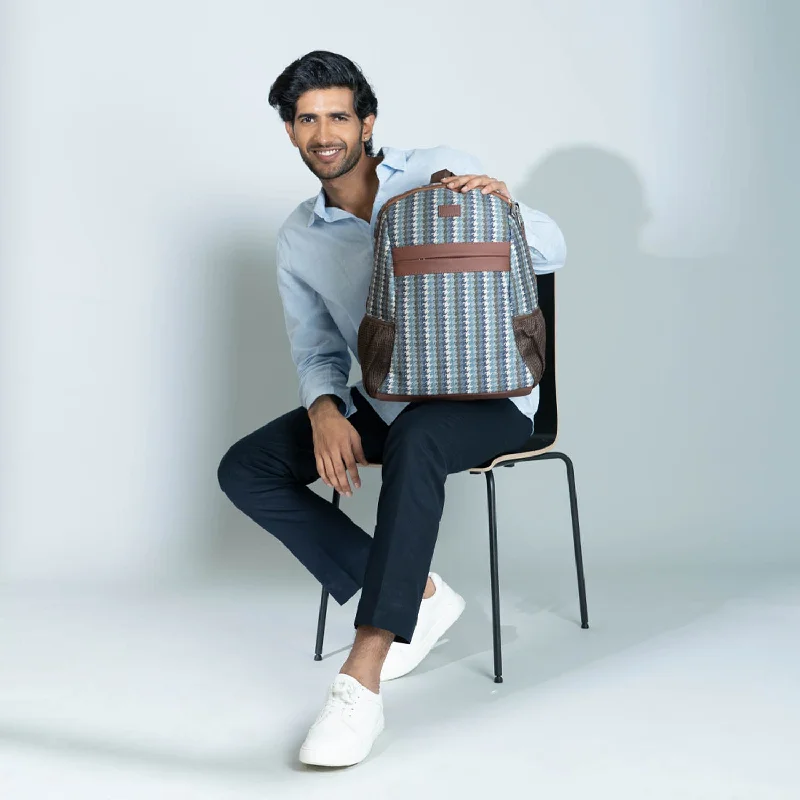 Backpack with multiple compartments, including a laptop sleeve for organizationBombay Houndstooth Classic Backpack