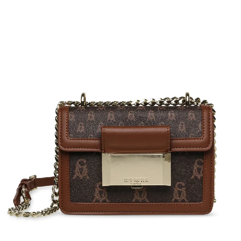 Embroidered crossbody bag with intricate beadwork for a unique touchBPORTIA BROWN