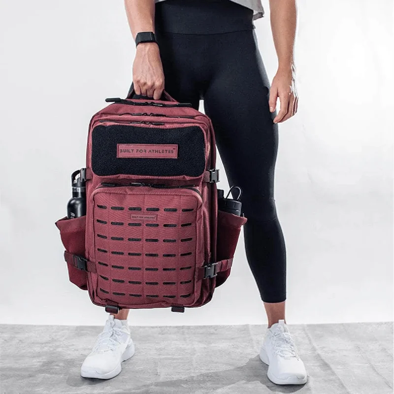 Studded backpack with a punk - rock edgeBuilt For Athletes Large Gym Backpack Burgundy