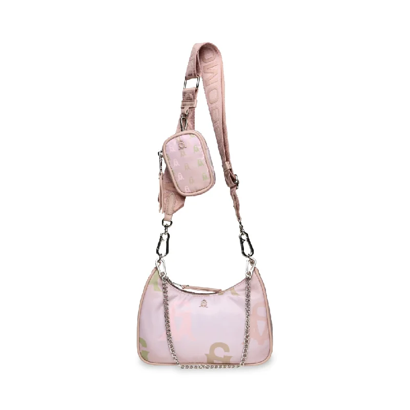 Shoulder bag with multiple compartments and a zippered pocket for organizationBVICE-P BLUSH