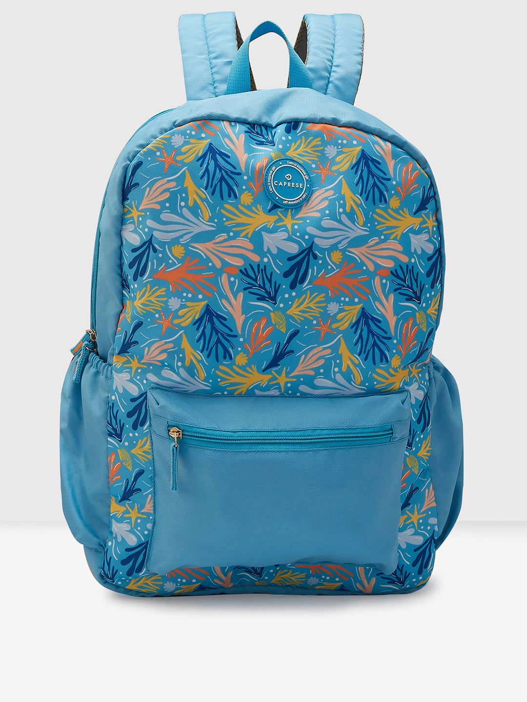 Color - blocked backpack with bold and bright hues for a fashionable appearanceCaprese Xenia Laptop Backpack X Large Printed Light Blue