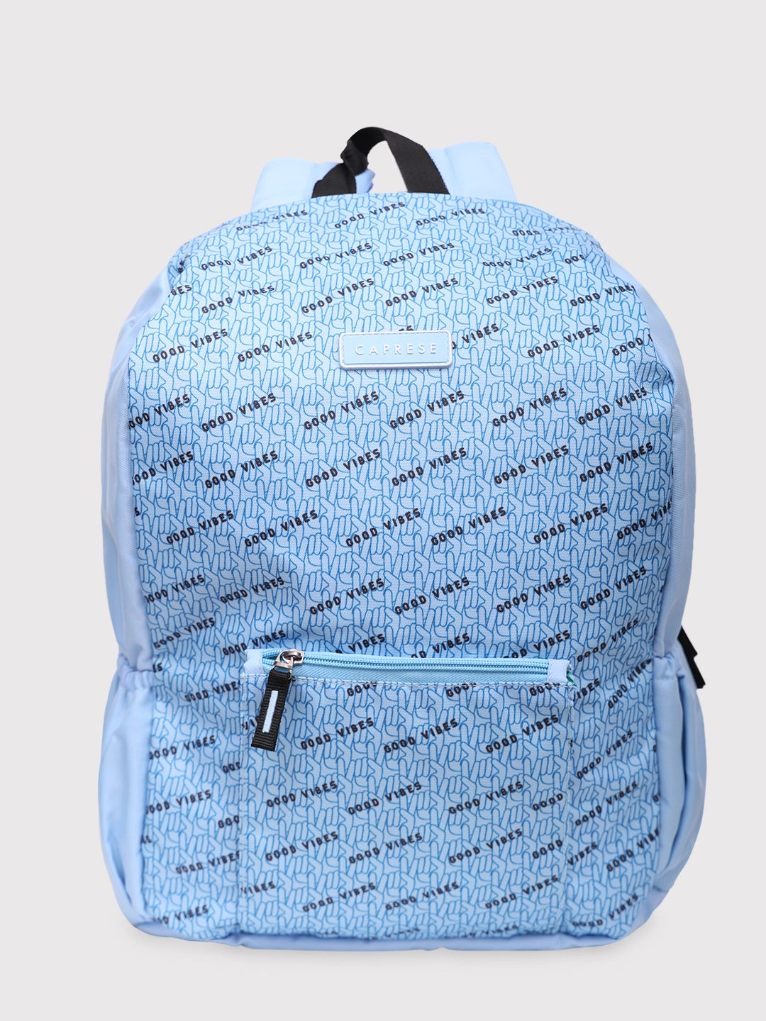 Backpack with a hidden anti - theft pocket and RFID - blocking technologyCaprese Zoe Laptop Backpack Large Light Blue