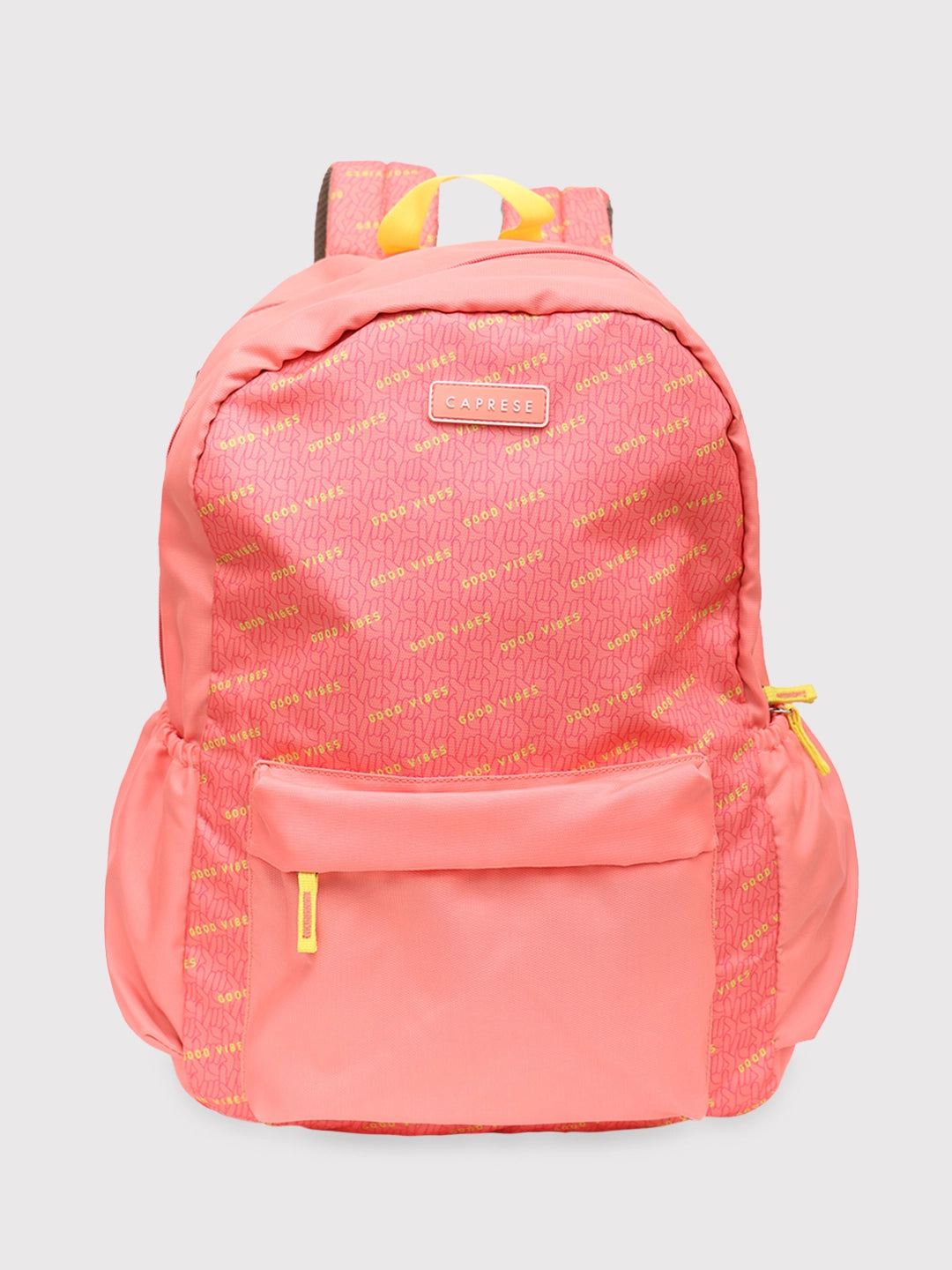 Backpack with multiple compartments, including a laptop sleeve for organizationCaprese Zoe Laptop Backpack X Large Peach