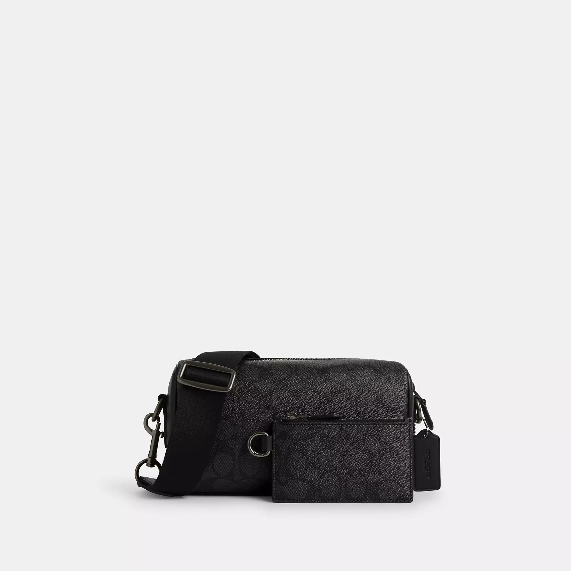 Plus - size crossbody bag with a roomy interior for carrying essentialsCoach Outlet Axel Crossbody Bag In Signature Canvas