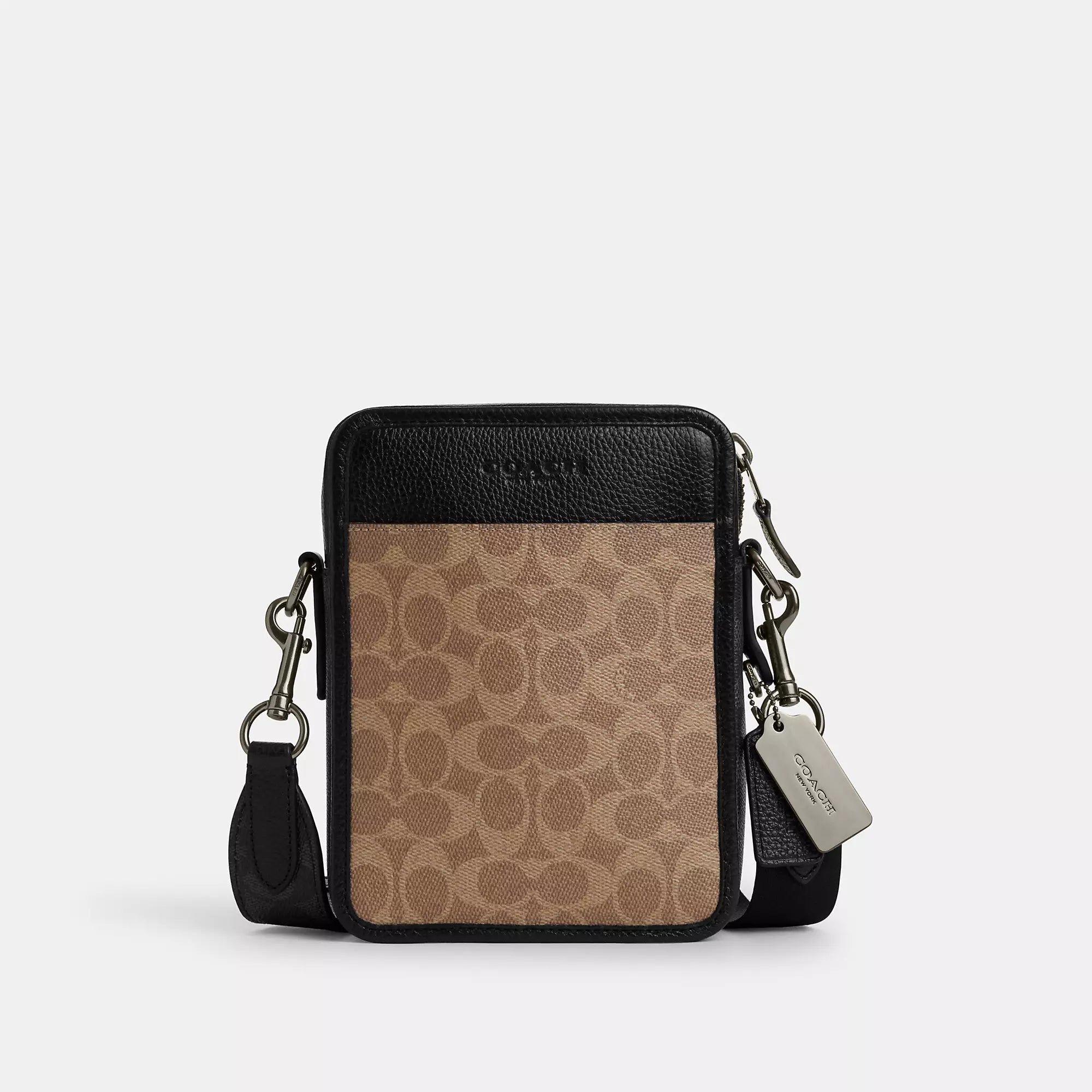 Convertible crossbody bag that can be worn as a shoulder bagCoach Outlet Sullivan Crossbody In Blocked Signature Canvas