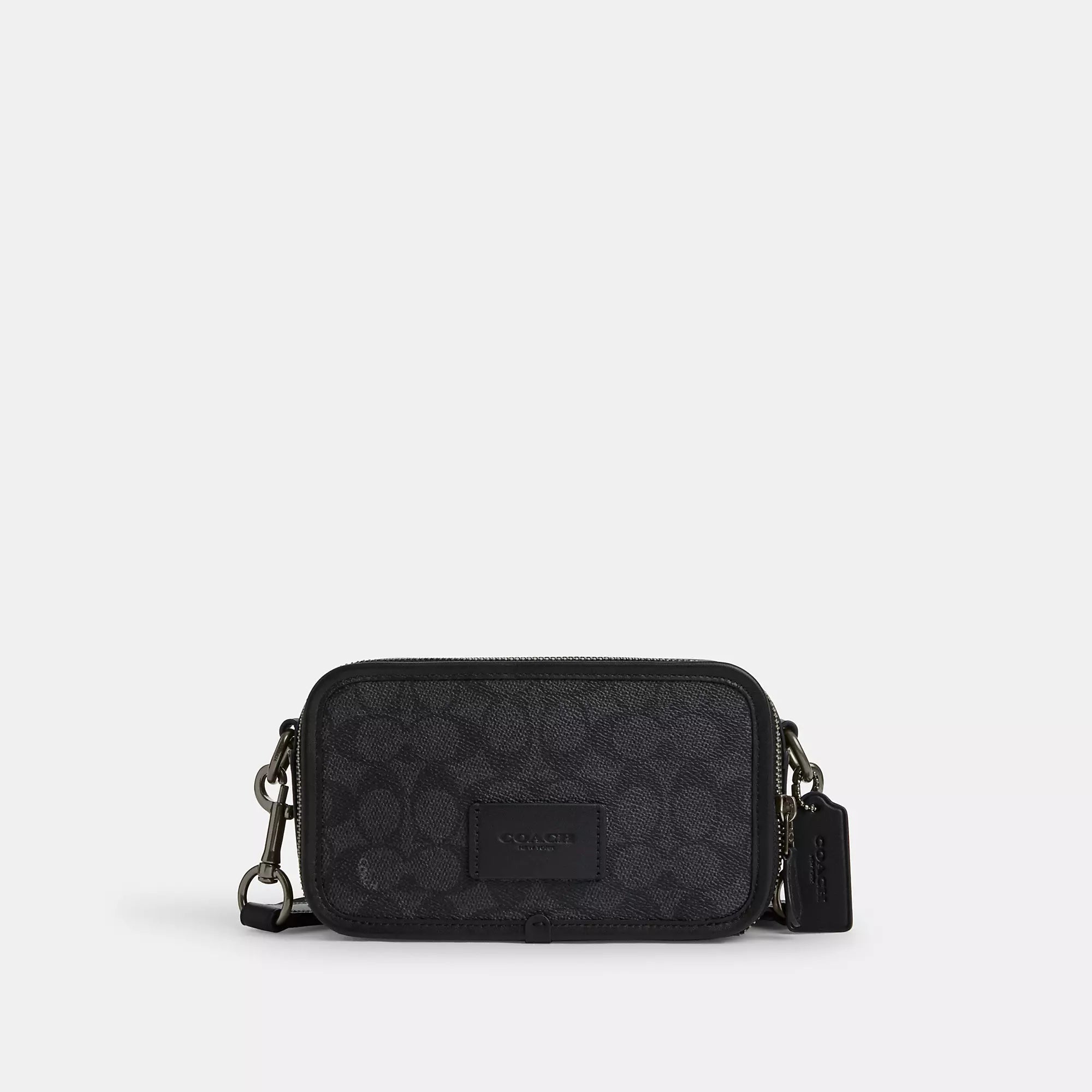 Embroidered crossbody bag with intricate beadwork for a unique touchCoach Outlet Wyatt Crossbody Bag In Signature Canvas