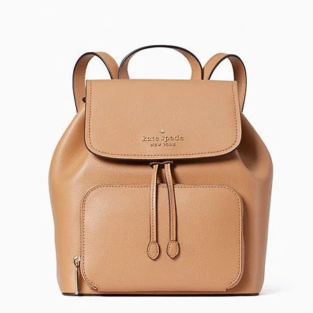 Vintage - inspired leather backpack with a flap - over closure and tassel detailsDarcy Flap Backpack