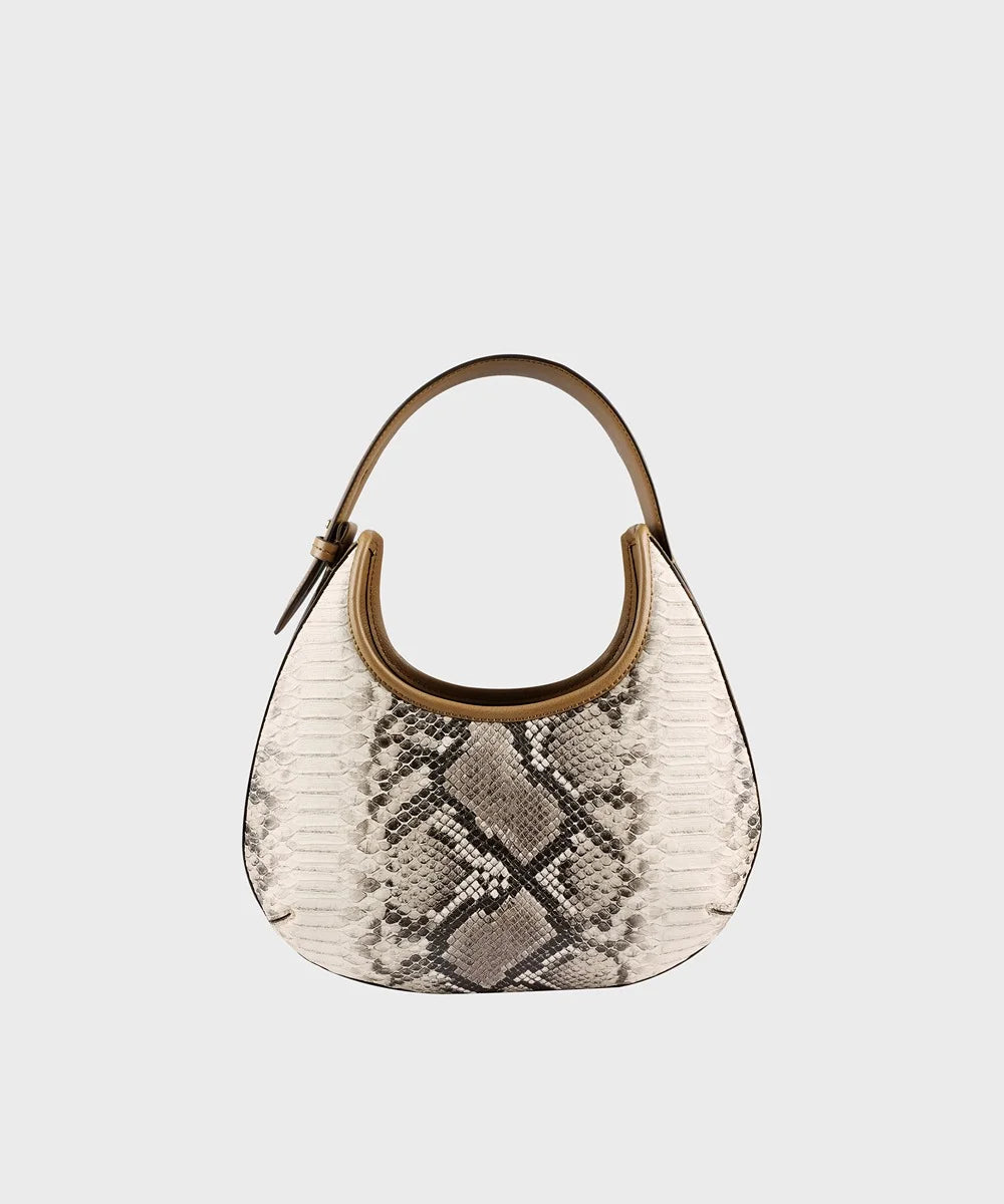 Embroidered silk shoulder bag with intricate gold threadwork for a luxurious lookDonna Shoulder bag