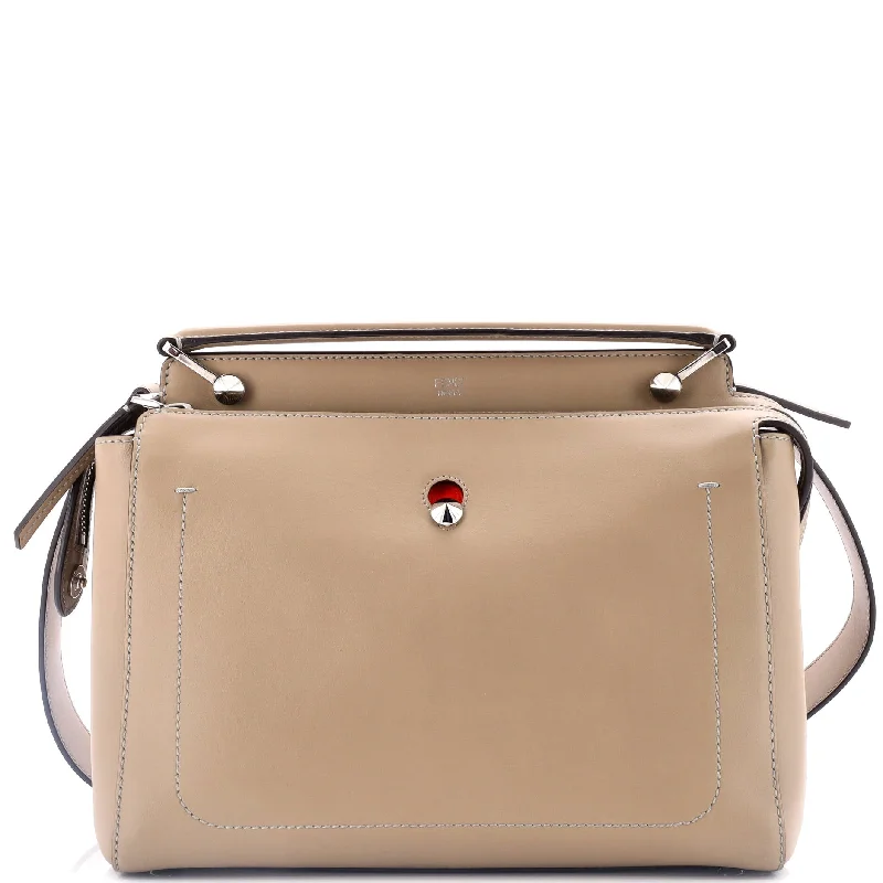 Vintage-inspired satchel with a brass buckle and leather tasselsDotCom Convertible Satchel Leather Medium