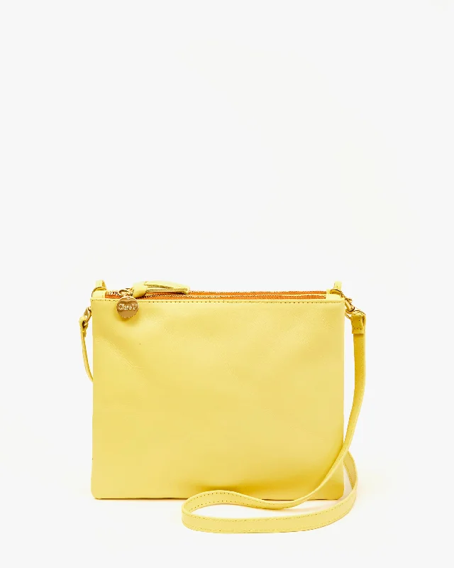 Silk crossbody bag with a delicate print for a feminine touchDouble Sac Bretelle