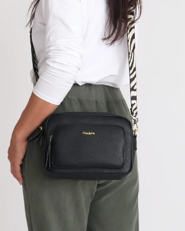 Crossbody bag with a hidden anti - theft pocket for securityDoyle Crossbody - Black