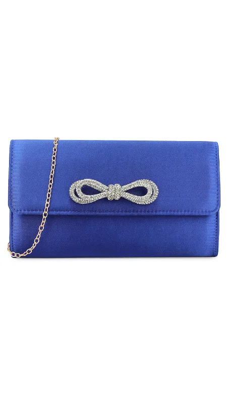 Lace - covered clutch for a romantic and feminine lookEllen Clutch- Royal Blue