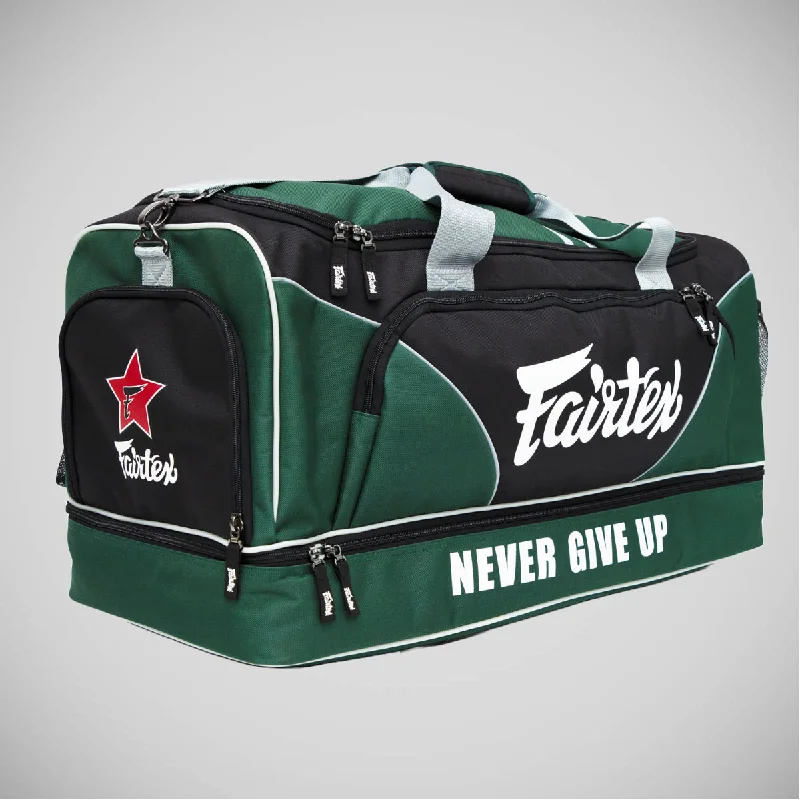 Convertible backpack that can be worn as a cross - body bagFairtex BAG2 Heavy Duty Gym Bag Green