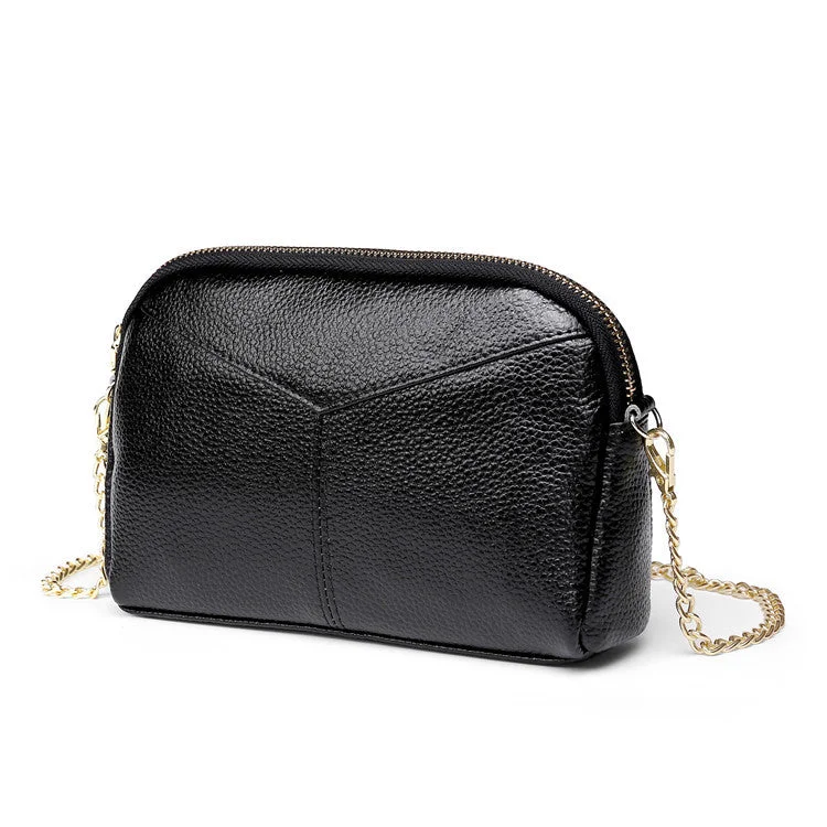 Women's quilted leatherette satchel bags with magnetic closuresfashion genuine leather bag chain shoulder bag mini messenger woman crossbody bag for girls