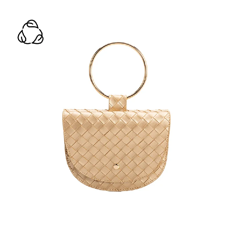 Vintage - style leather handle bag with a structured silhouette and a tassel charmFelix Gold Ring Top Handle Bag