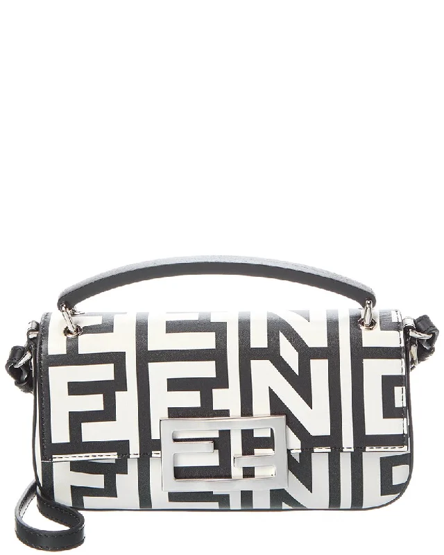 Vintage - style beaded evening bag with an art - deco patternFENDI Logo Print Leather Phone Pouch