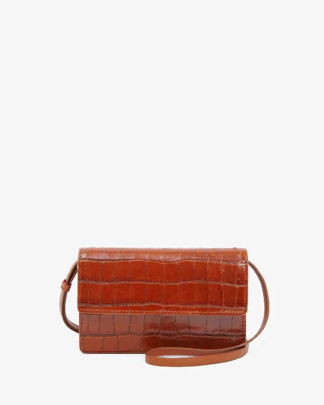 Silk crossbody bag with a delicate print for a feminine touchFête Pochette