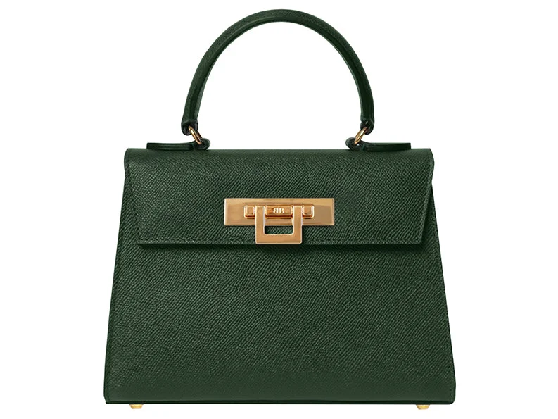 Silk - lined shoulder bag with a smooth interior for protecting belongingsFonteyn Midi Dolomite - Dark Green