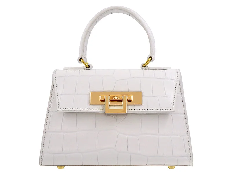 Shoulder bag with a detachable and adjustable strap for customized wearFonteyn Mignon Orinoco - White