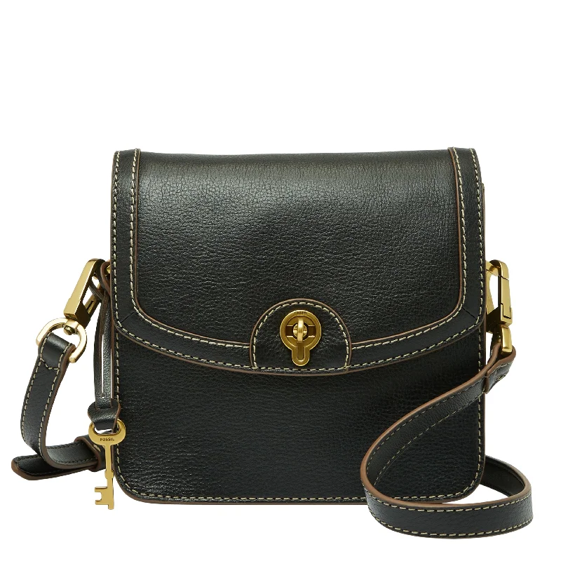 Vegan leather crossbody bag for eco - conscious consumersFossil Women's Ainsley LiteHide Leather Small Flap Crossbody