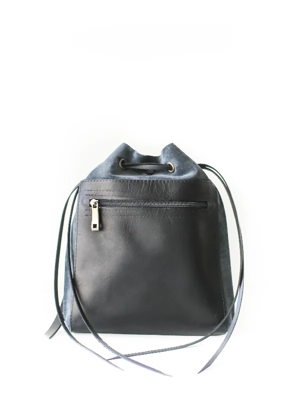 Metallic crossbody bag with a glittery finish for evening partiesGray Designer Mini Bag - Mini Leather Backpack