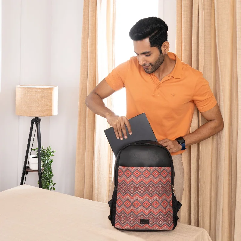 Plus - size backpack with an extra - large capacity for carrying all essentialsGwalior Weaves Statement Backpack