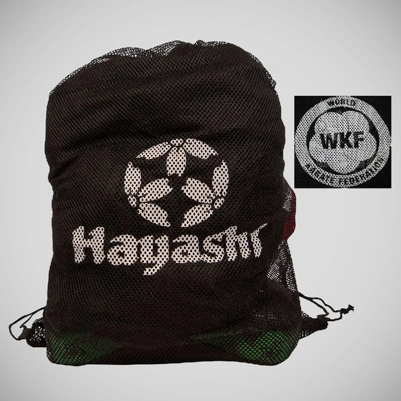 Backpack with multiple compartments, including a laptop sleeve for organizationHayashi WKF Mesh Bag Black